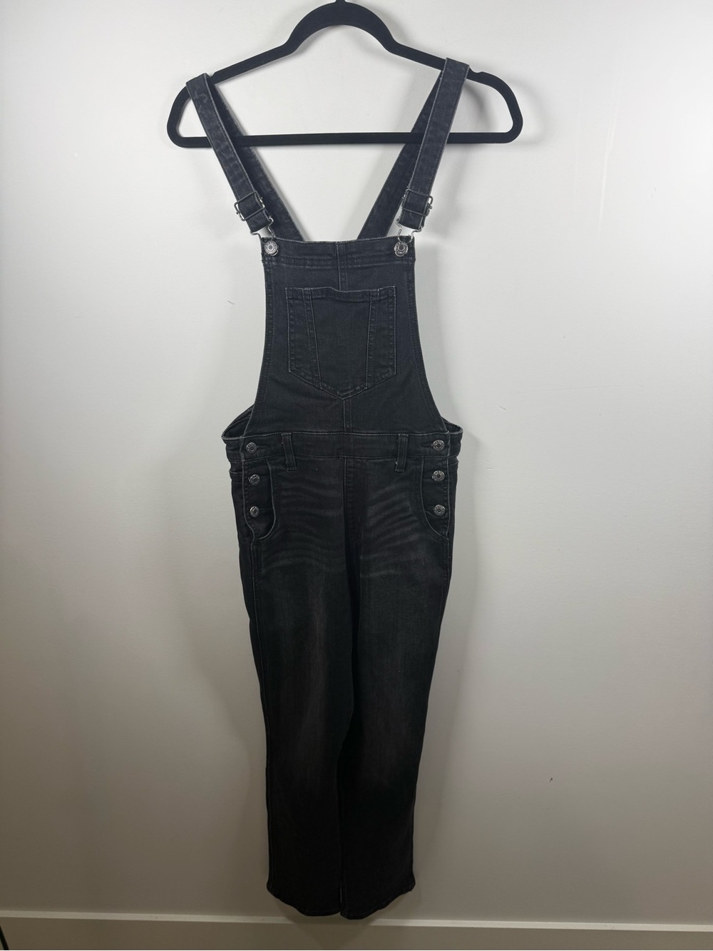 OLD NAVY | Black Denim Overalls Size 8
